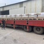 Delivering 100Ts brown alumina oxide to Polan